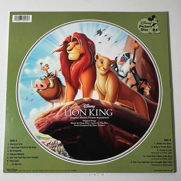 SALE! Lion King Vinyl Record - Picture 5 of 6